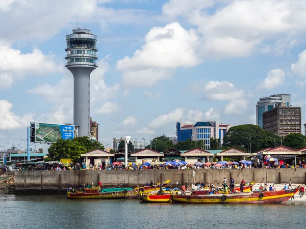 Nabrzeże z Dar es Salaam, Tanzania — Zdjęcie stockowe