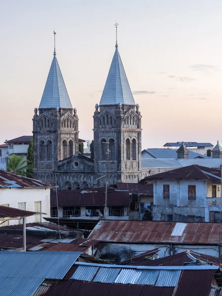 Architecture and typical roofs in Stone Town — Stock Photo, Image