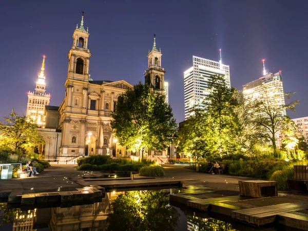 Grzybowski Square with All Saints' Church — Stock Photo, Image