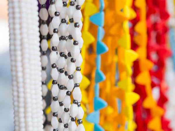 Maasai necklaces on a local Maasai market — Stock Photo, Image