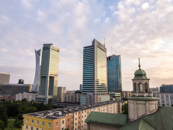 Centrum av Warszawa, Polen — Stockfoto