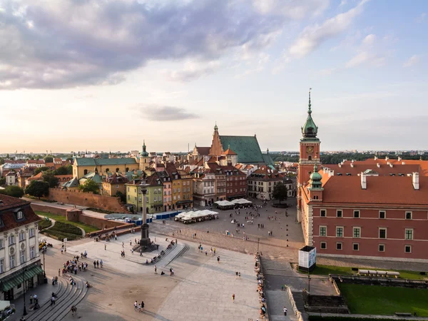 Castle Square, a régi város Varsó — Stock Fotó