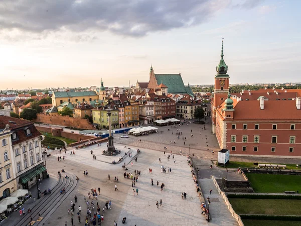 Замкова площа старого міста Варшави, у — стокове фото