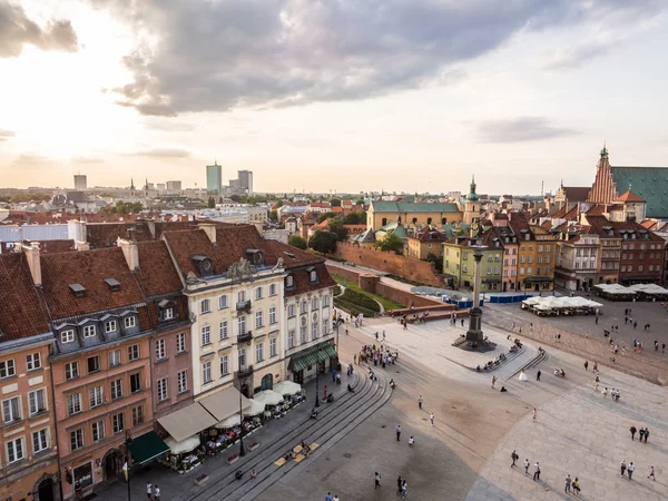 Slottsplassen i Warszawa – stockfoto