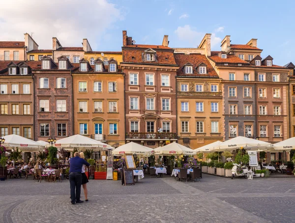 Варшави Ринкова площа старого міста — стокове фото