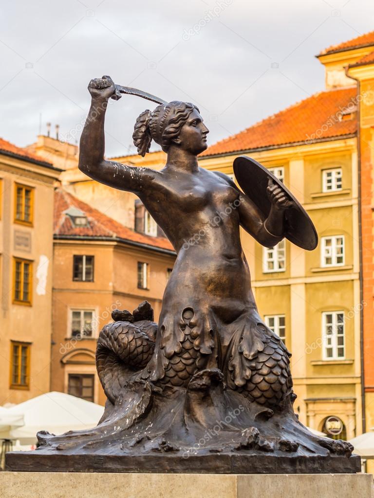 mermaid sculpture on  Market Place