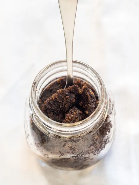 Natural coffee scrub — Stock Photo, Image