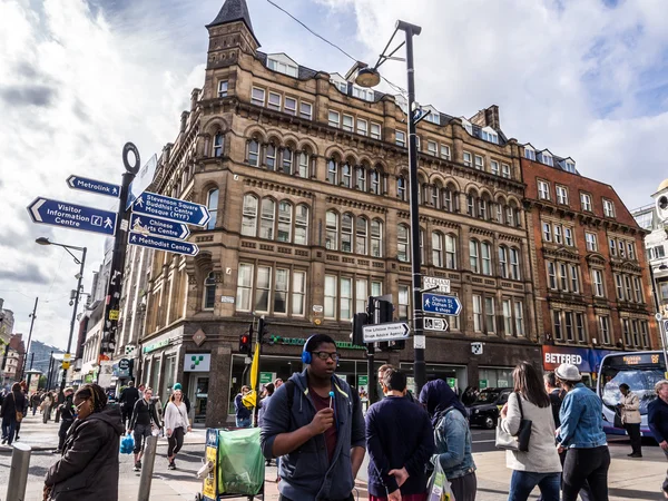 Oldham and Piccadilly streets intersection — Stock Photo, Image