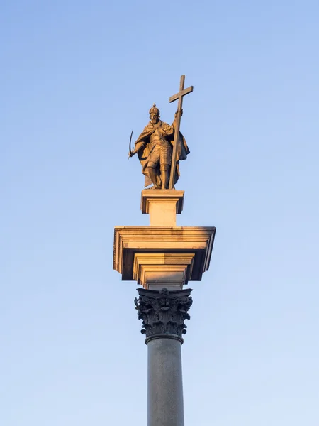 Kung sigismund kolumn i Warszawa. — Stockfoto