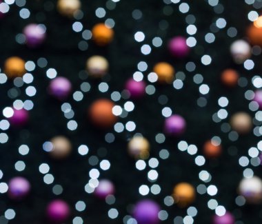 Bulanık renkli Noel ışıkları