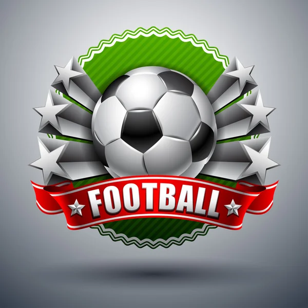 Voetbal logo — Stockvector