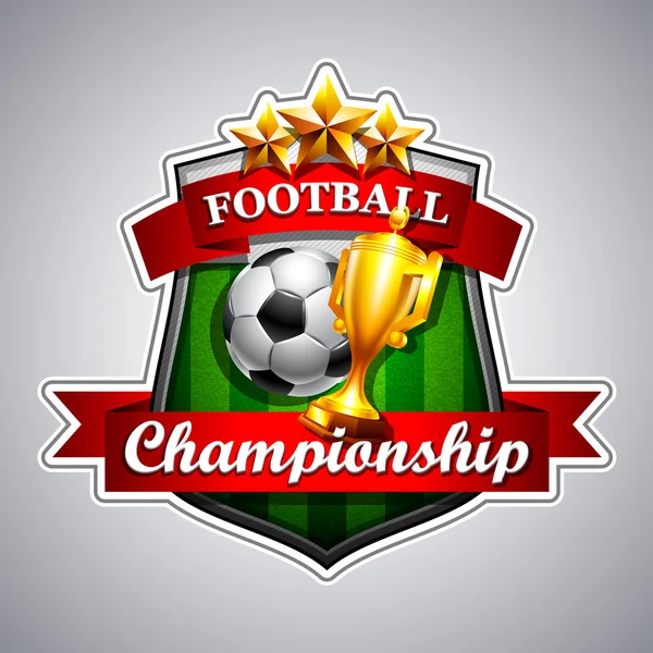 Logo Football Championship — Stock Vector