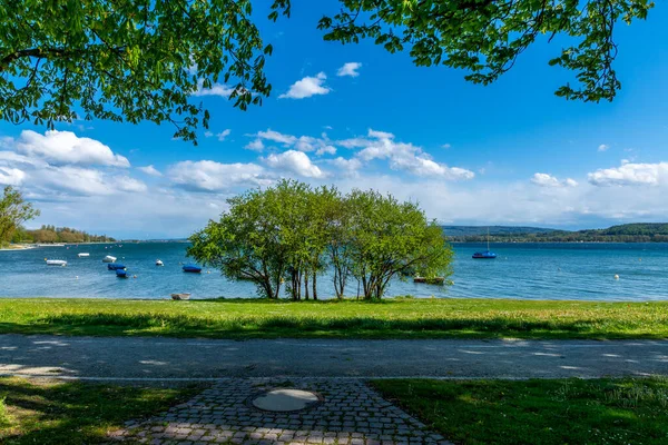 Radolfzell Lago Constança Verão Com Vista Para Lago — Fotografia de Stock