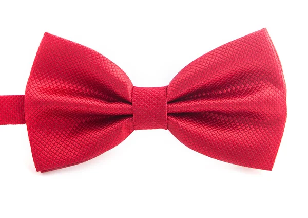 Крупним планом червона краватка ізольована на білому тлі — стокове фото
