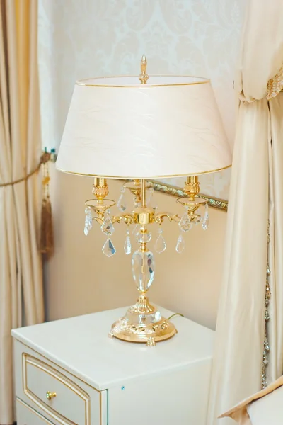 Beautiful glass table lamp — Stock Photo, Image