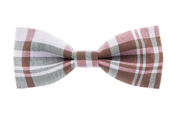 Checkered bow tie isolated on white background — Stock Photo, Image