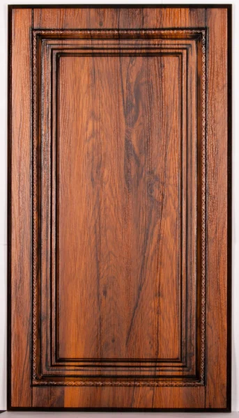 Puertas de gabinete de madera aisladas sobre fondo blanco — Foto de Stock