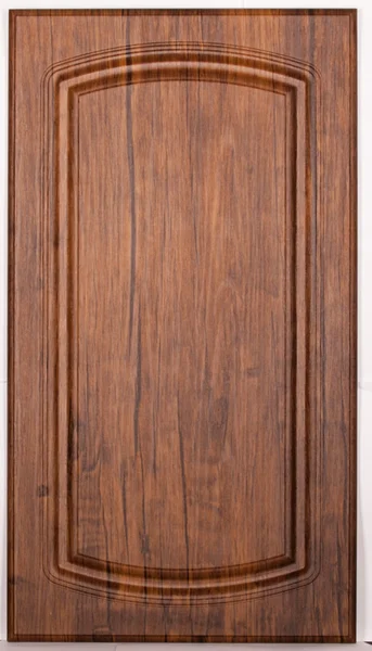 Portes d'armoire en bois isolé sur fond blanc — Photo