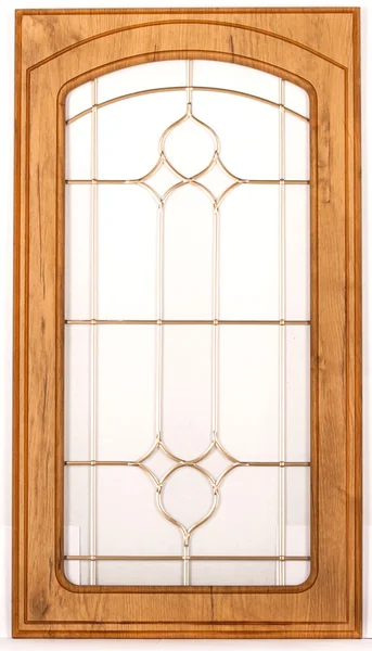 Wooden cabinet doors isolated on white background — Stock Photo, Image