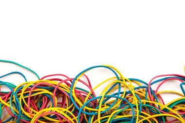 Beyaz arka plan üzerinde izole bankacılık sakız