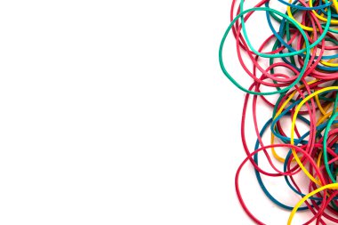 Beyaz arka plan üzerinde izole bankacılık sakız