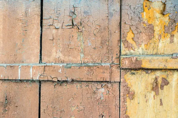 Fondo tablones de madera pintados viejos con pintura agrietada —  Fotos de Stock