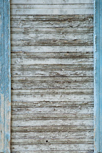 Arrière-plan vieilles planches en bois peint avec de la peinture fissurée — Photo