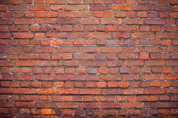 Gammal röd tegel vägg konsistens bakgrund — Stockfoto