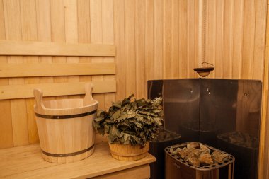 Ahşap ile Fin saunası