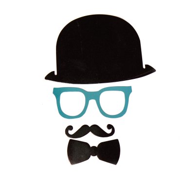 Photobooth doğum günü ve parti ayarla - gözlük, şapka, kron, maskeler, dudaklar, bıyık