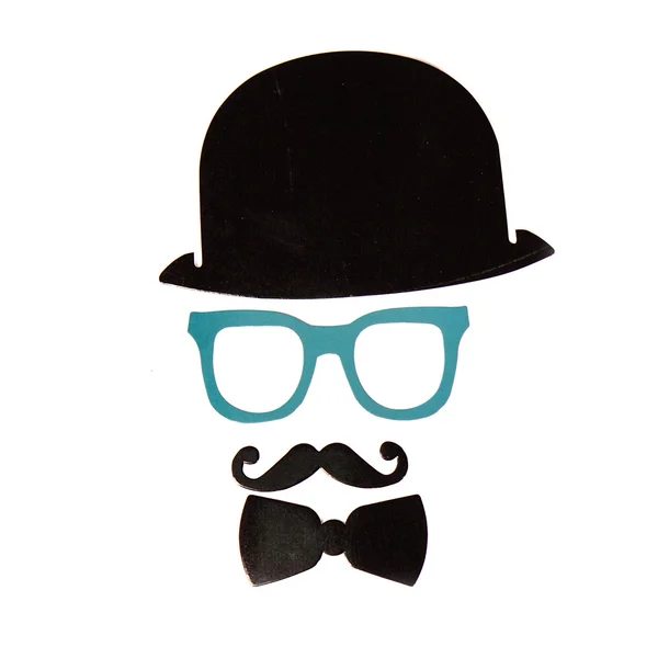 Photobooth födelsedag och part Set - glasögon, hattar, kronor, masker, läppar, mustascher — Stockfoto