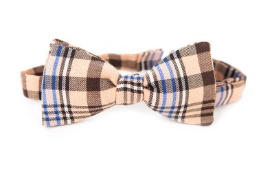 Beyaz bir arka plan üzerinde izole papyon iş kadını. Büyük bir