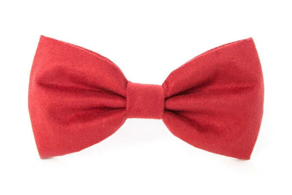 Red bow tie isolated on white background — Stock Photo, Image