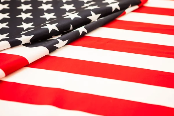 Great and awesome America. Red white flag with the stars — Stock Photo, Image