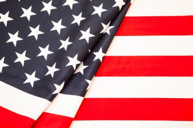 Symbol of American independence. Red white flag USA