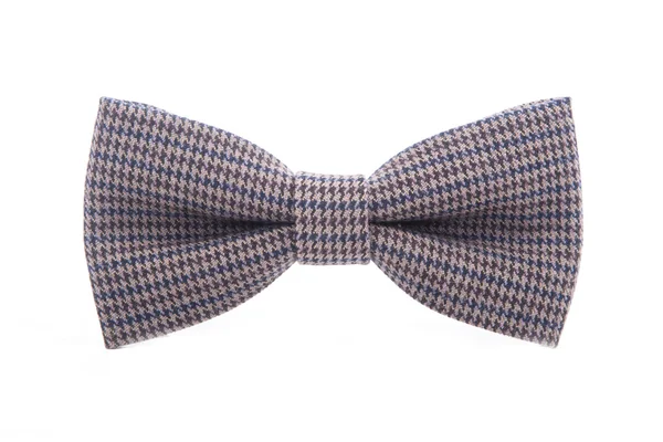 Plaid bow tie isolated on white background — Stock Photo, Image