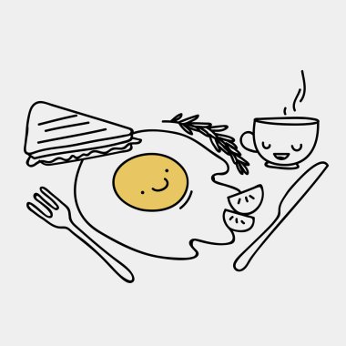 Doodle kroki Kahvaltı