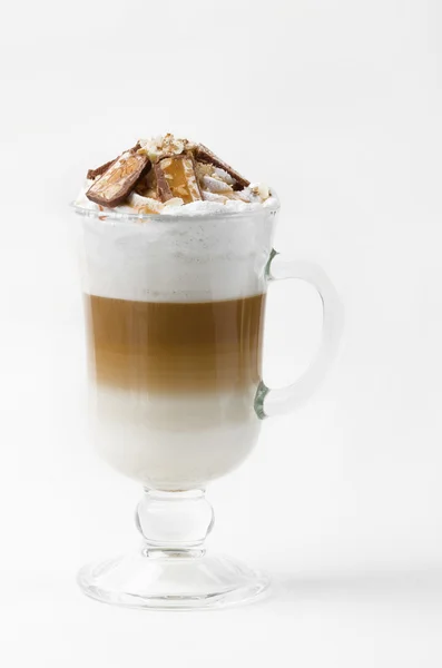 Latte with chocolate — Stock Photo, Image