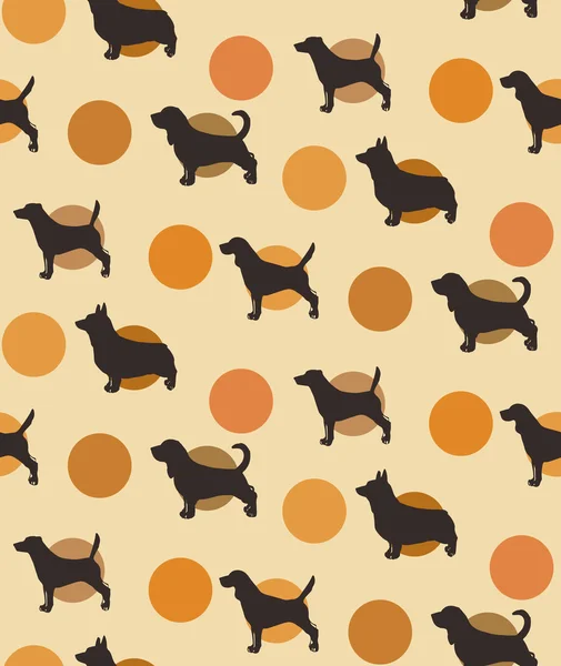 Dog pattern — Stock Vector