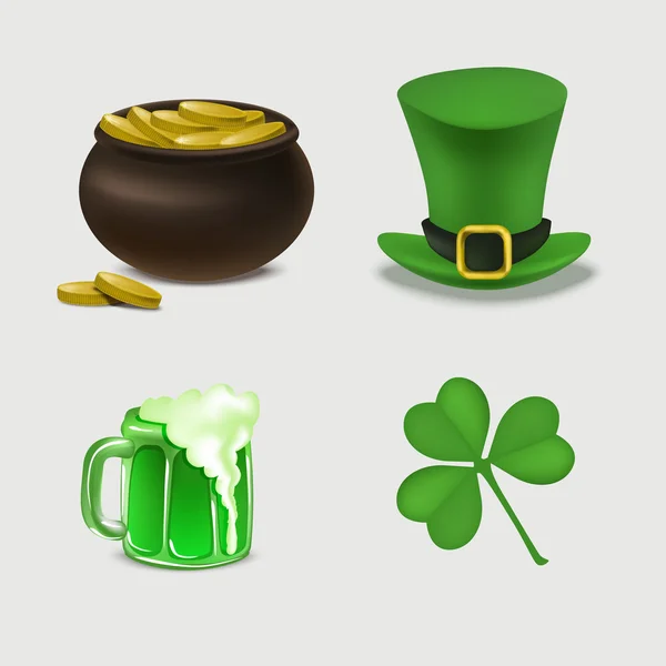 Symboles de fête Patrick — Image vectorielle