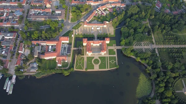 Widok Lotu Ptaka Pałac Rheinsberg Schloss Rheinsberg Niemcy — Zdjęcie stockowe