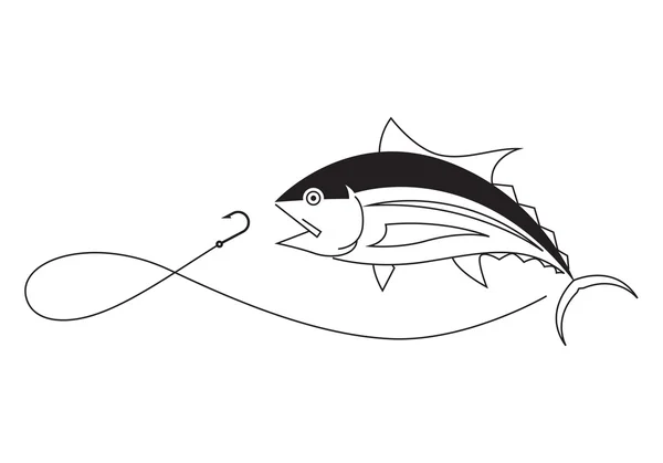 grafik balıkçılık tuna, vecter