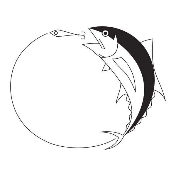 grafik balıkçılık tuna, vecter