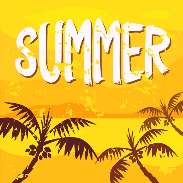 Ilustración verano, vector — Vector de stock