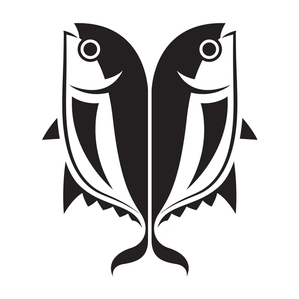 Peces gráficos, vector — Vector de stock