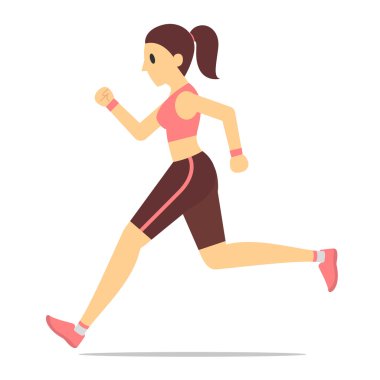 Kadın atlet, vektör