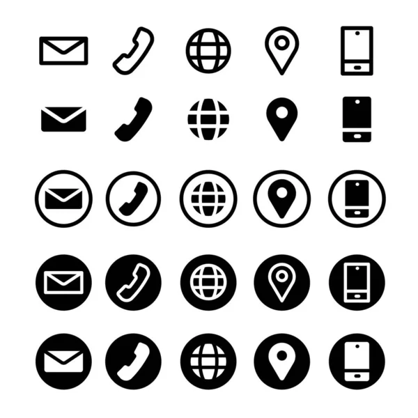 Contacto Icono Simple Sobre Fondo Blanco — Vector de stock