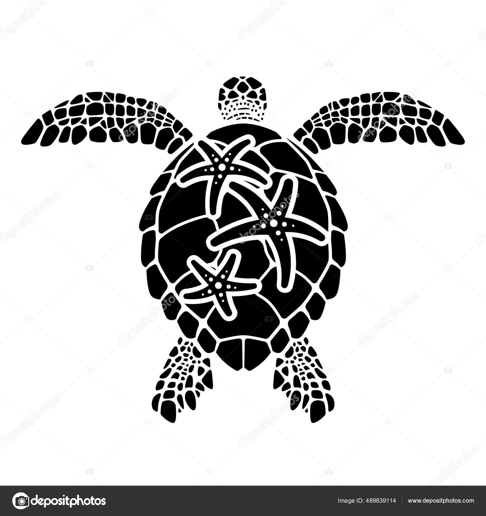 海龟背带着海星游泳海龟背向病媒图解龟的结构图解图库矢量图©yoyoyai 489839114, image size:1600x1700
