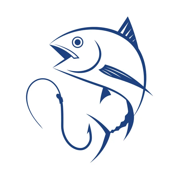 Fiska tonfisk, vektor — Stock vektor