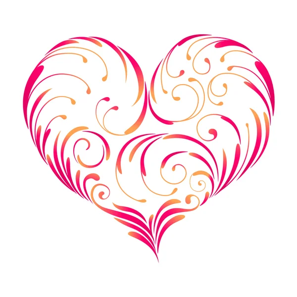 Design heart, vector — Stock Vector